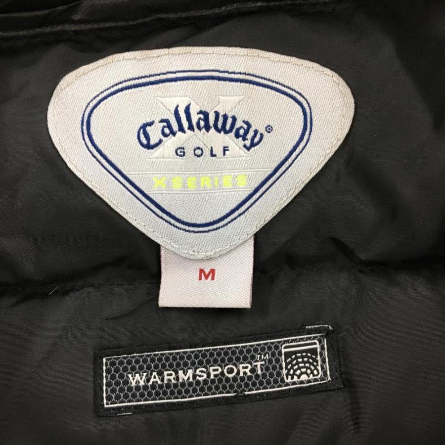 キャロウェイ 2WAYダウンジャケット 黒 袖着脱可 レディース M ゴルフ