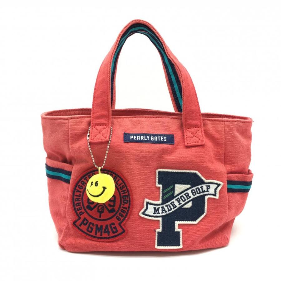 訳あり＊PEARLY GATES パーリーゲイツ カートバッグ レッド×ネイビー