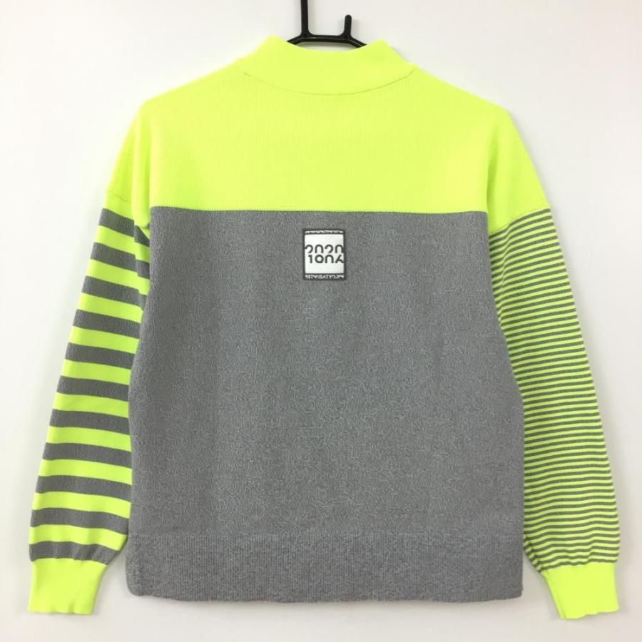 New Balance ニューバランスゴルフ ハイネックセーター グレー×蛍光