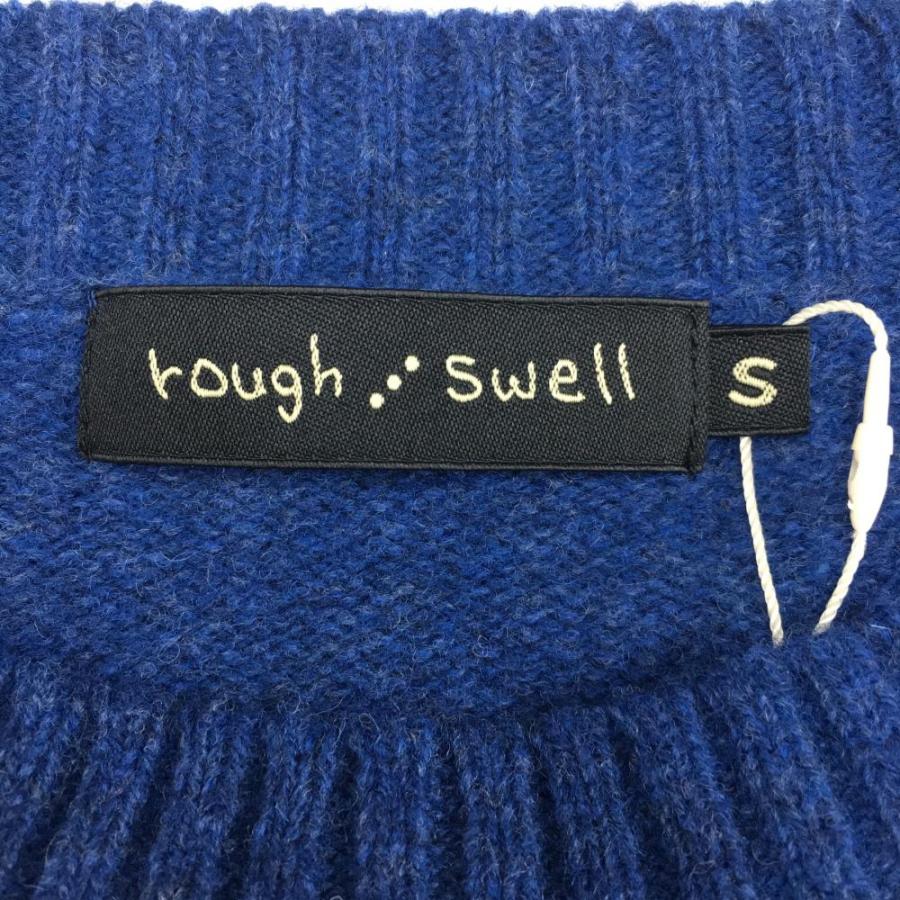 ラフアンドスウェル セーター ブルー×イエロー ニット ニコちゃん