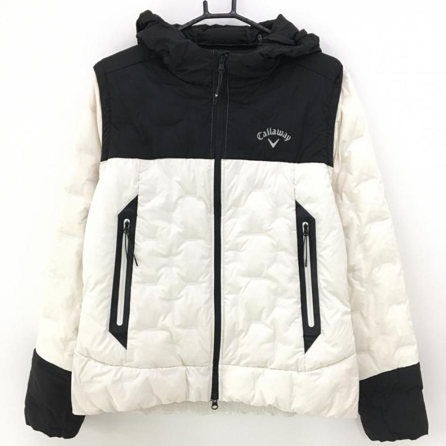 Callaway（キャロウェイ） 2WAYダウンジャケット 白×黒 バイカラー