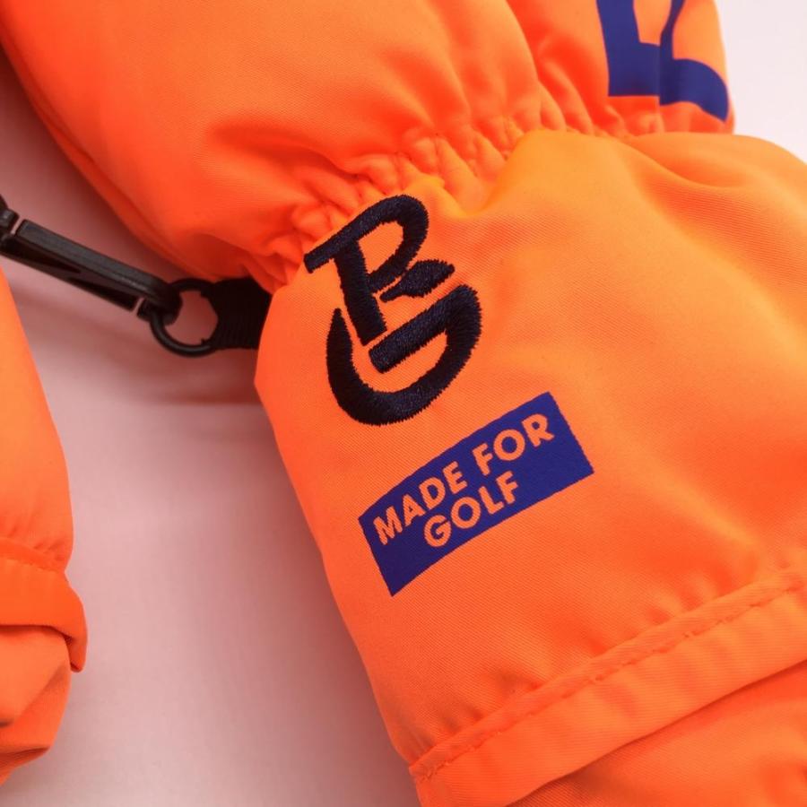 PEARLY GATES（パーリーゲイツ） ミトン 手袋 蛍光オレンジ×ブルー