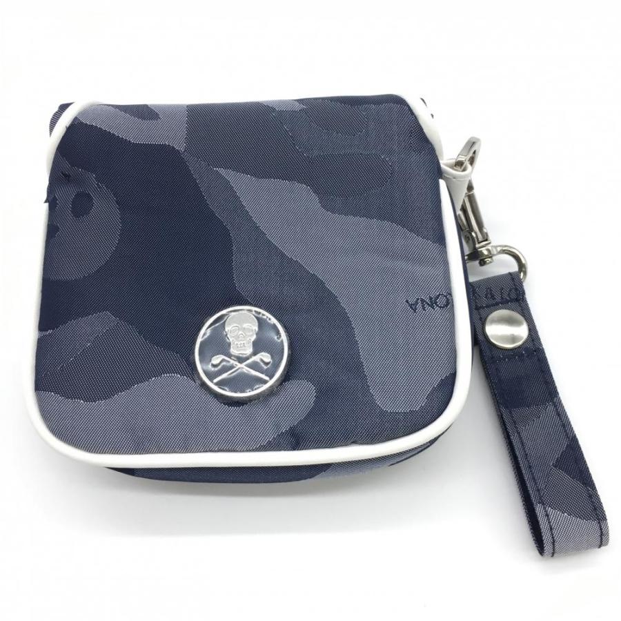 MARK&LONA（マークアンドロナ） パターカバー ネイビー 迷彩×スカル