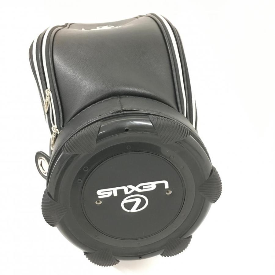 レクサス キャディバッグ 黒×シルバー 一部柄 9型ゴルフ LEXUS（未使用