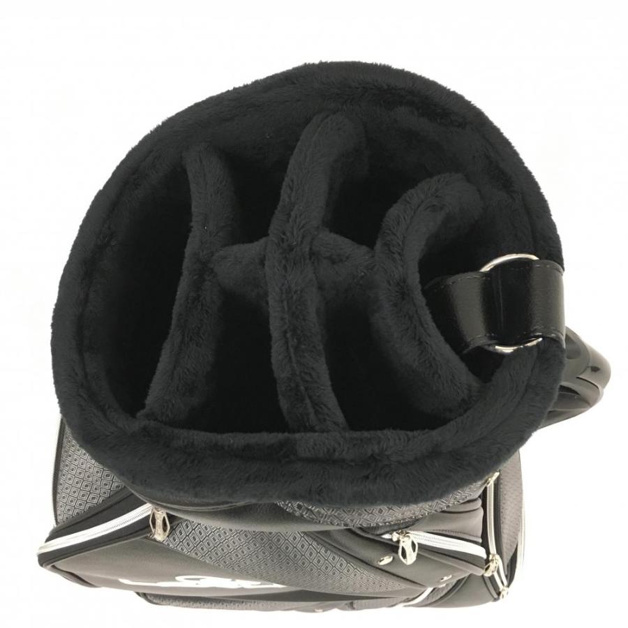 レクサス キャディバッグ 黒×シルバー 一部柄 9型ゴルフ LEXUS（未使用