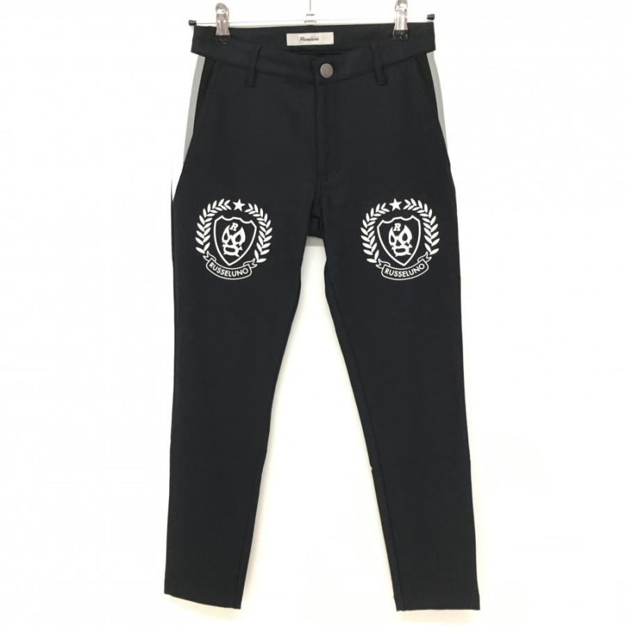 Russeluno（ラッセルノ） パンツ ネイビー×白 ルチャマスク 表微起毛