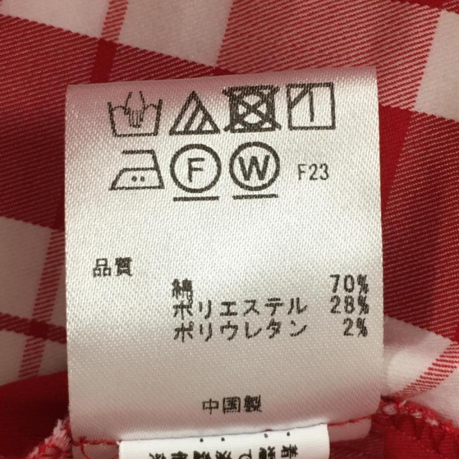23区GOLF 23区ゴルフ スカート レッド×白 チェック柄 ストレッチ