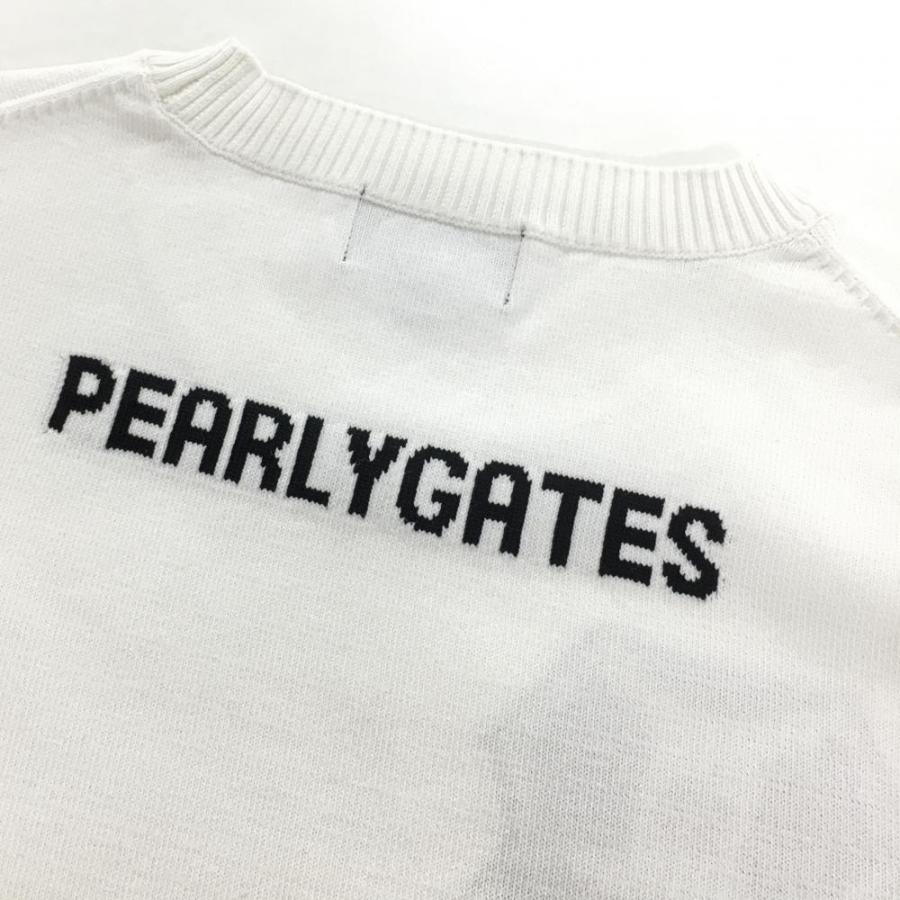 PEARLY GATES（パーリーゲイツ） セーター 白×黒 サマーニット 星