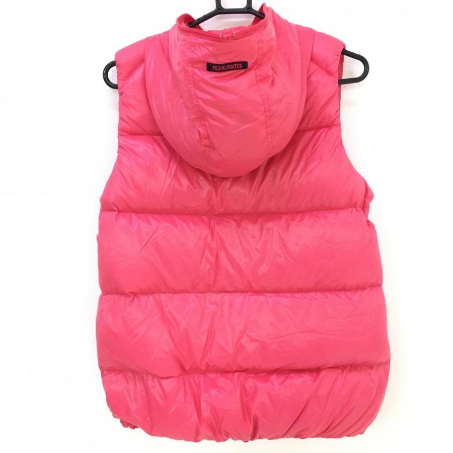 PEARLY GATES（パーリーゲイツ） フード付きダウンベスト ピンク