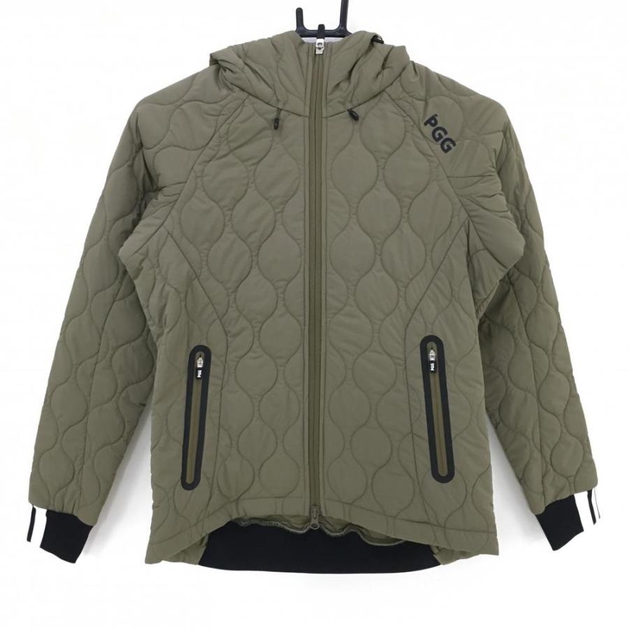 超美品】PGGパーリーゲイツ 中綿ジャケット カーキ キルティング
