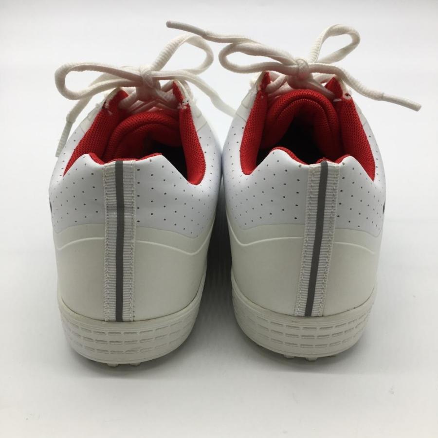 新品】マスターバニー ゴルフシューズ 白×レッド 158-9992202 スパイク