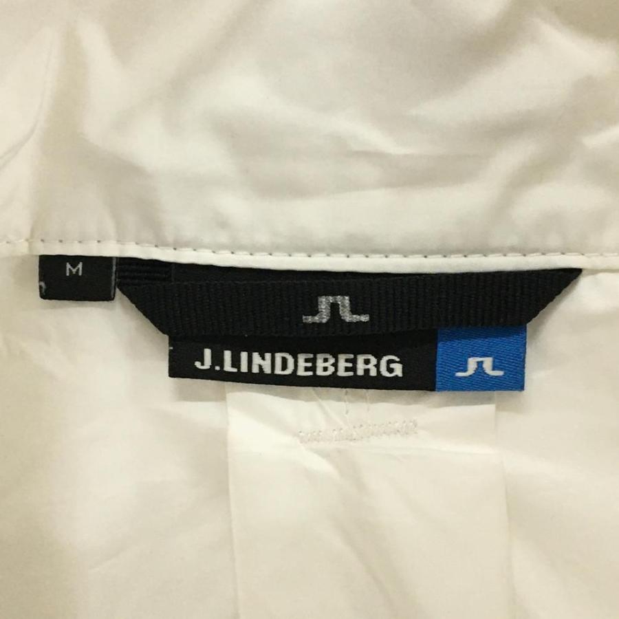 J.LINDEBERG（ジェイリンドバーグ） ジャケットブルゾン 白×黒 ロゴ