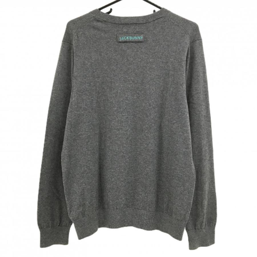 Jack Bunny!!（ジャックバニー） セーター グレー×ブルーグリーン