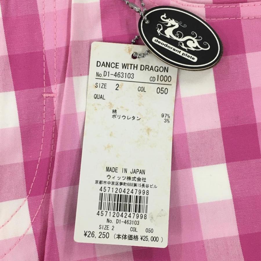 Dance With Dragon（ダンスウィズドラゴン） パンツ ピンク×白