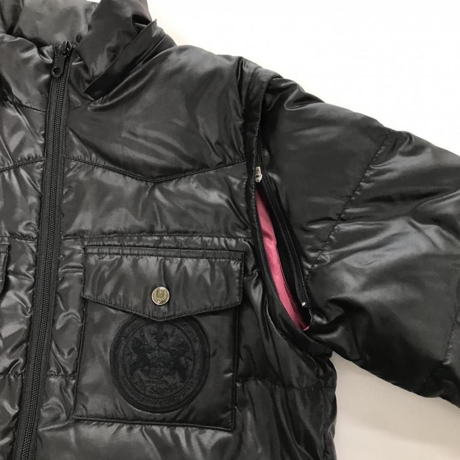 23区GOLF 23区スポーツ 2WAYダウンジャケット 黒 胸ポケット 袖着脱可