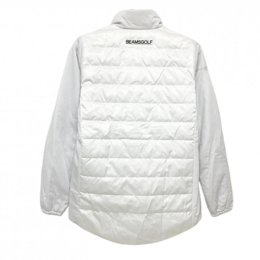 BEAMS GOLF（ビームス ゴルフ） ダウンジャケット 白 蓄熱裏地 切替 袖