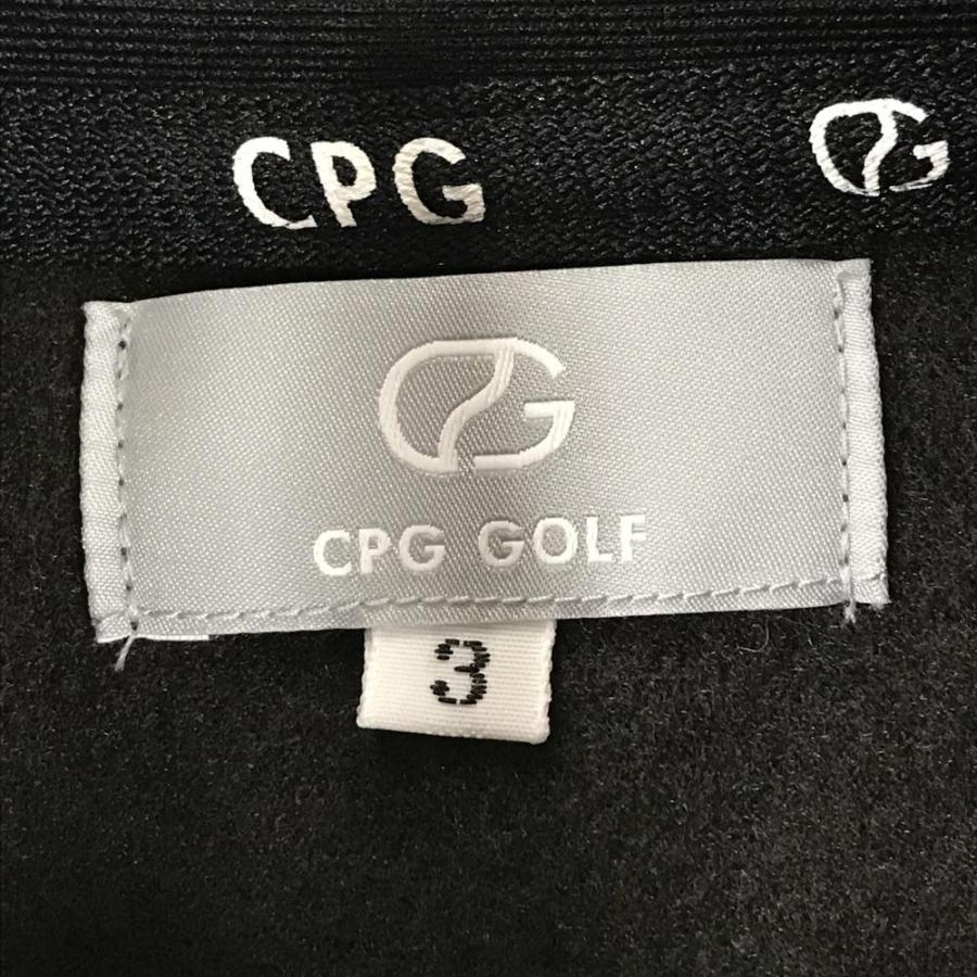 CPG GOLF 【新品】CPG ハイネックブルゾン 黒 ハーフジップ 立体ロゴ