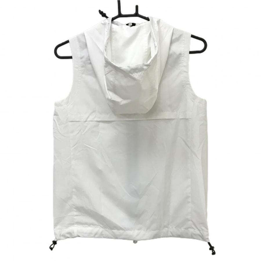 CPG GOLF 【新品】CPG フード付きアウターベスト 白×黒 ファスナー部