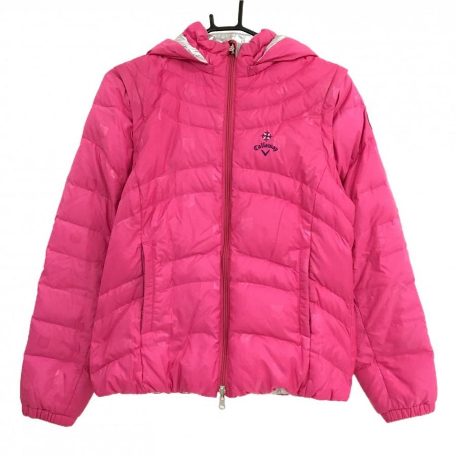 Callaway（キャロウェイ） リバーシブルダウンジャケット ピンク 総柄