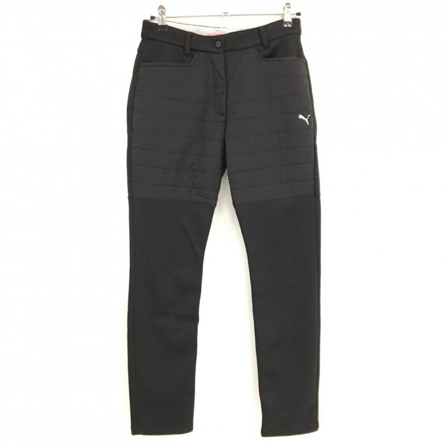 PUMA（プーマ） 【超美品】プーマ 中綿パンツ 黒 前面上部中綿 裏起毛