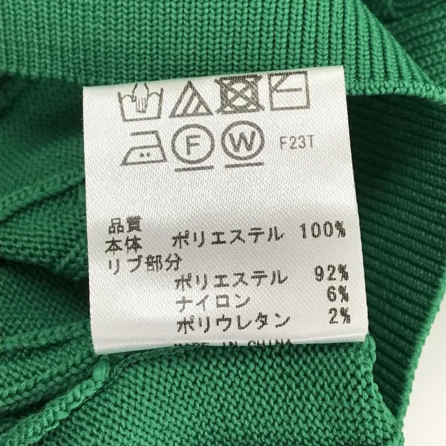 23区GOLF 【超美品】23区ゴルフ セーター グリーン ケーブル編み V