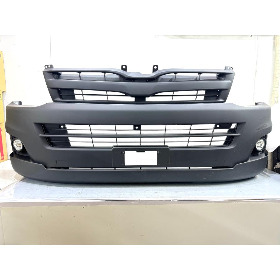 200系 ハイエース 3型 ワイド 純正フロントバンパー・GIBSONスポイラー