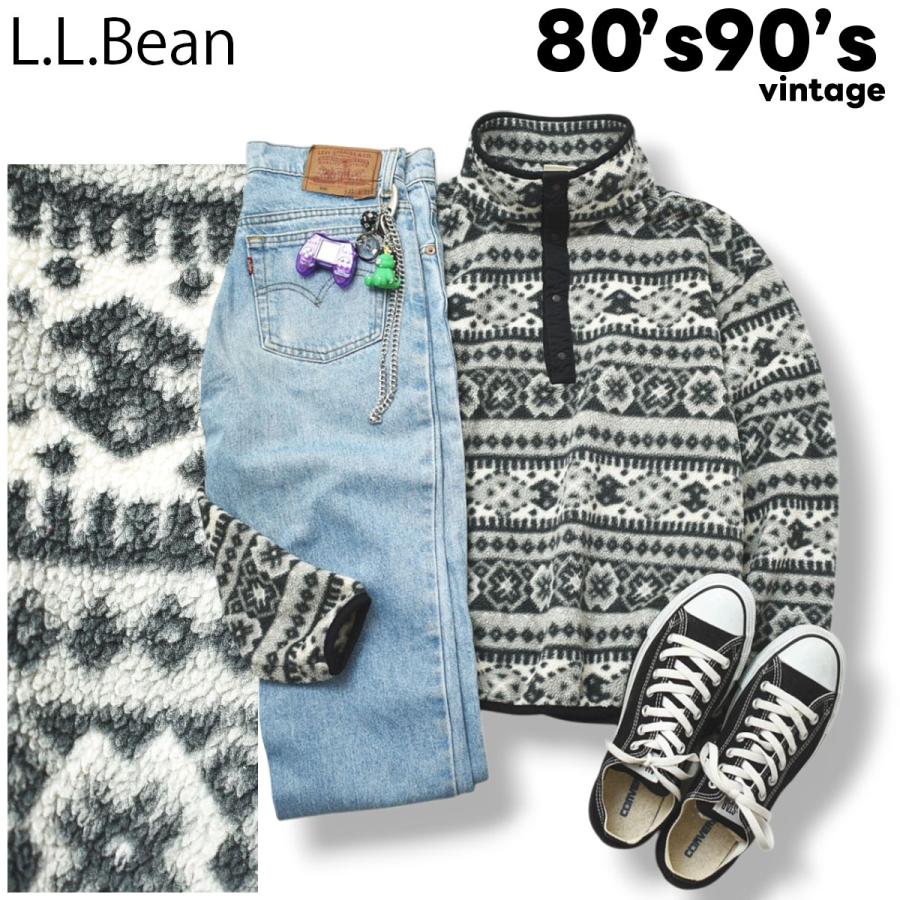L.L.Bean（エルエルビーン） 80s90sヴィンテージ ハーフボタン