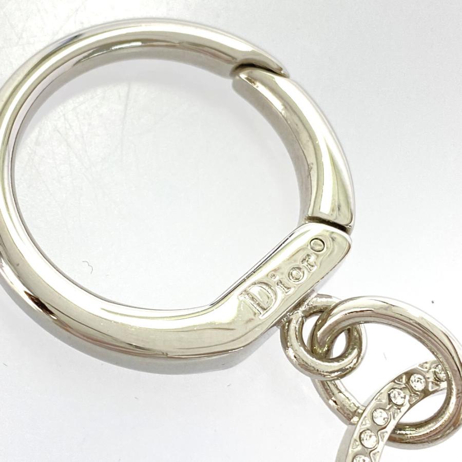 クリスチャンディオール ラインストーン ロゴ バッグチャームバッグ