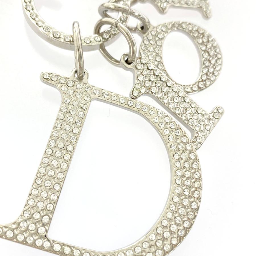 クリスチャンディオール ラインストーン ロゴ バッグチャームバッグ