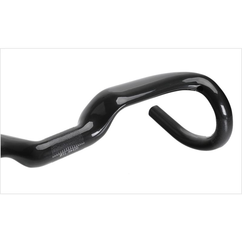 TOSEEKハンドル カーボンハンドル 超軽量 ロードバイクハンドル ライズ