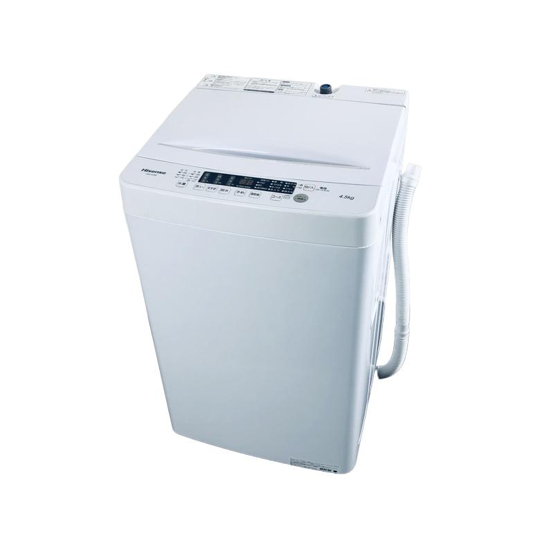 洗濯機 中古 ハイセンス Hisense HW-K45E 2024年製 4.5kg ホワイト
