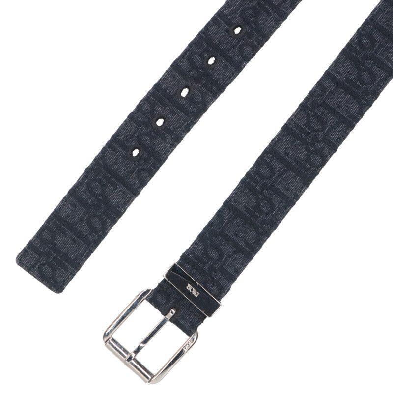 ディオール サイズ:90 4333PLYSEH03E オブリーク総柄ベルト 中古 OM10