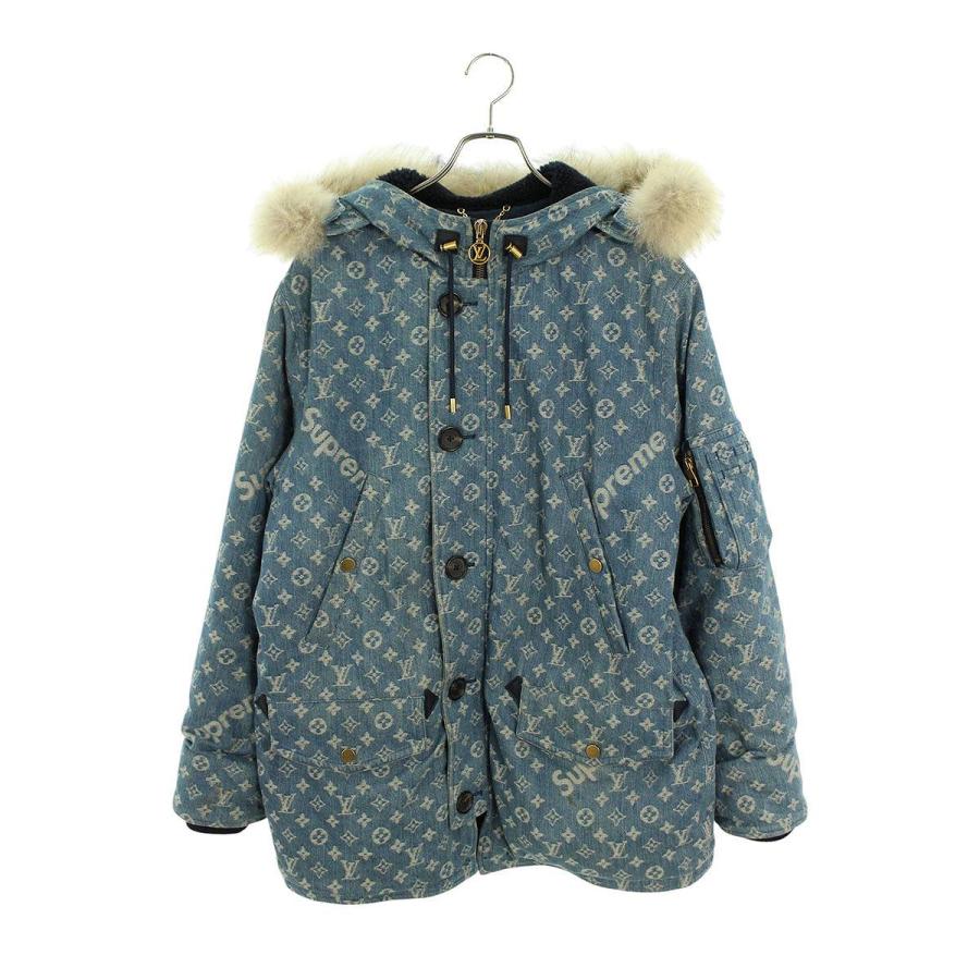 シュプリーム ルイヴィトン コート 17AW サイズ:50 デニムモノグラム