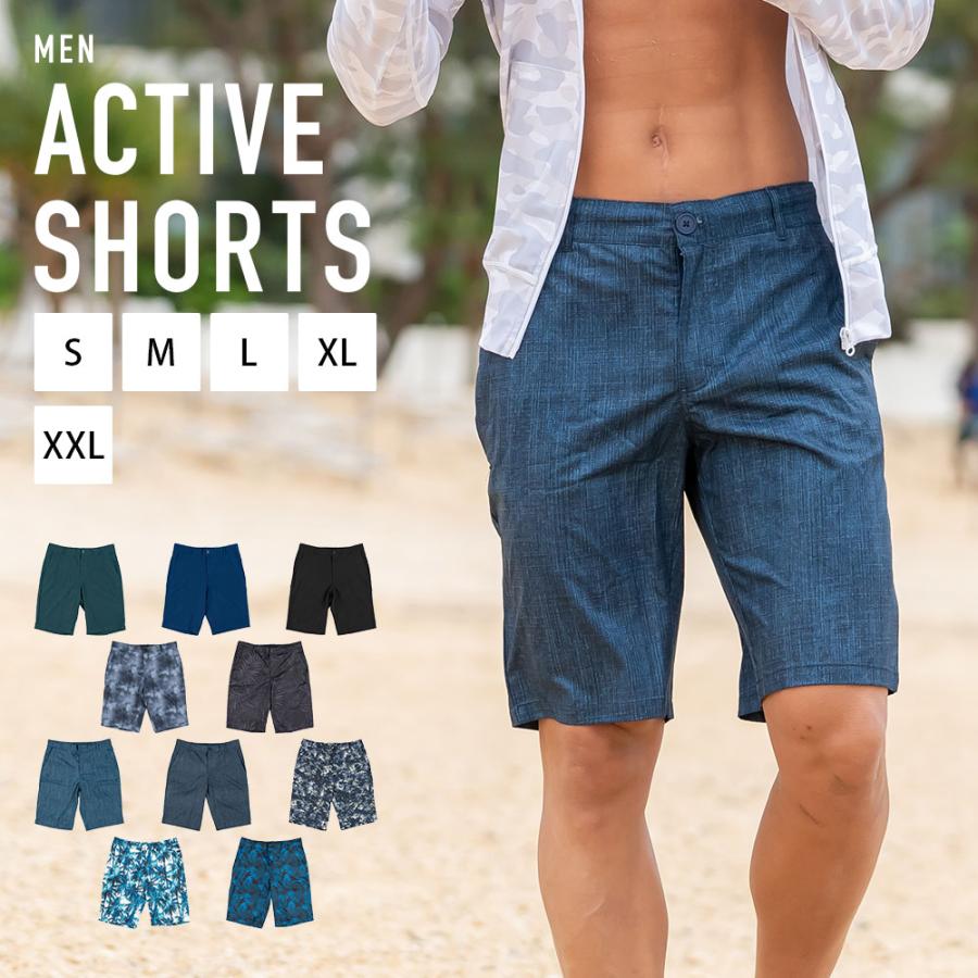 アクティブショーツ メンズ サーフパンツ ロング丈 水着 ボード