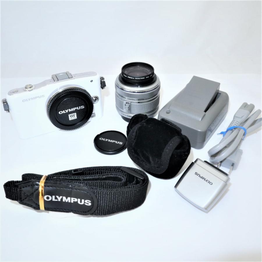 OLYMPUS PEN mini E-PM1 レンズキット ホワイト LKIT WHT ミラーレス