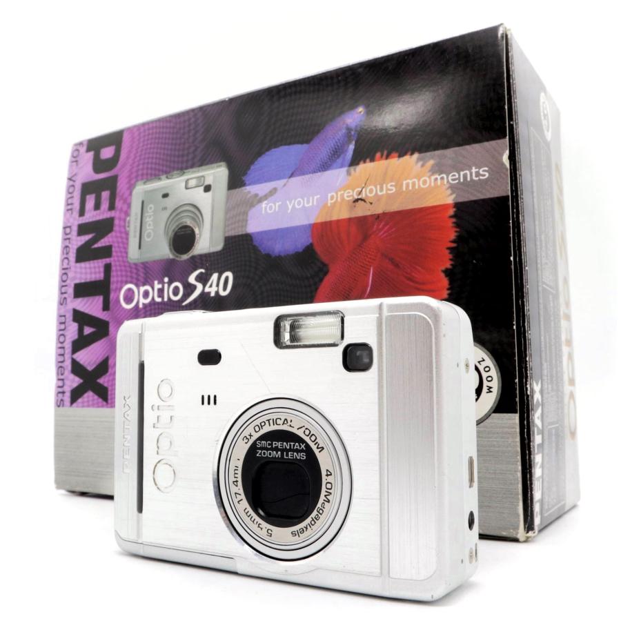 コンパクトカメラ PENTAX Optio S40 シルバー ペンタックス k2808