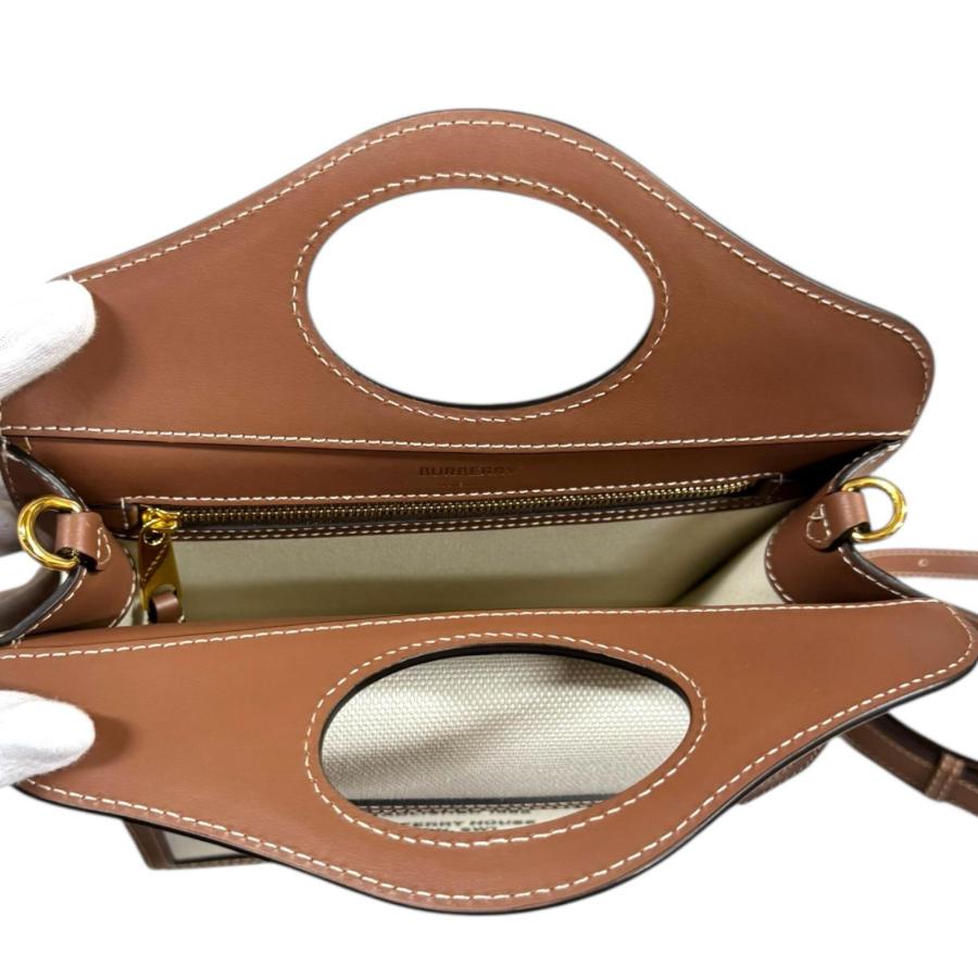 BURBERRY（バーバリー） ロゴポケット ショルダーバッグ レザー
