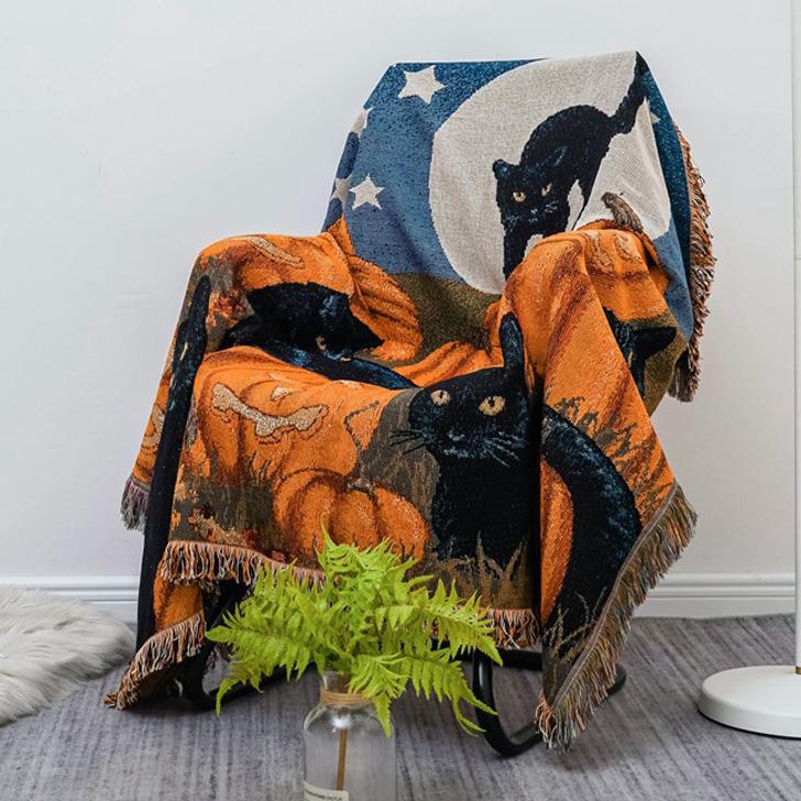 ブランケット ハロウィン 2026 飾り かぼちゃ おしゃれ 大判 北欧