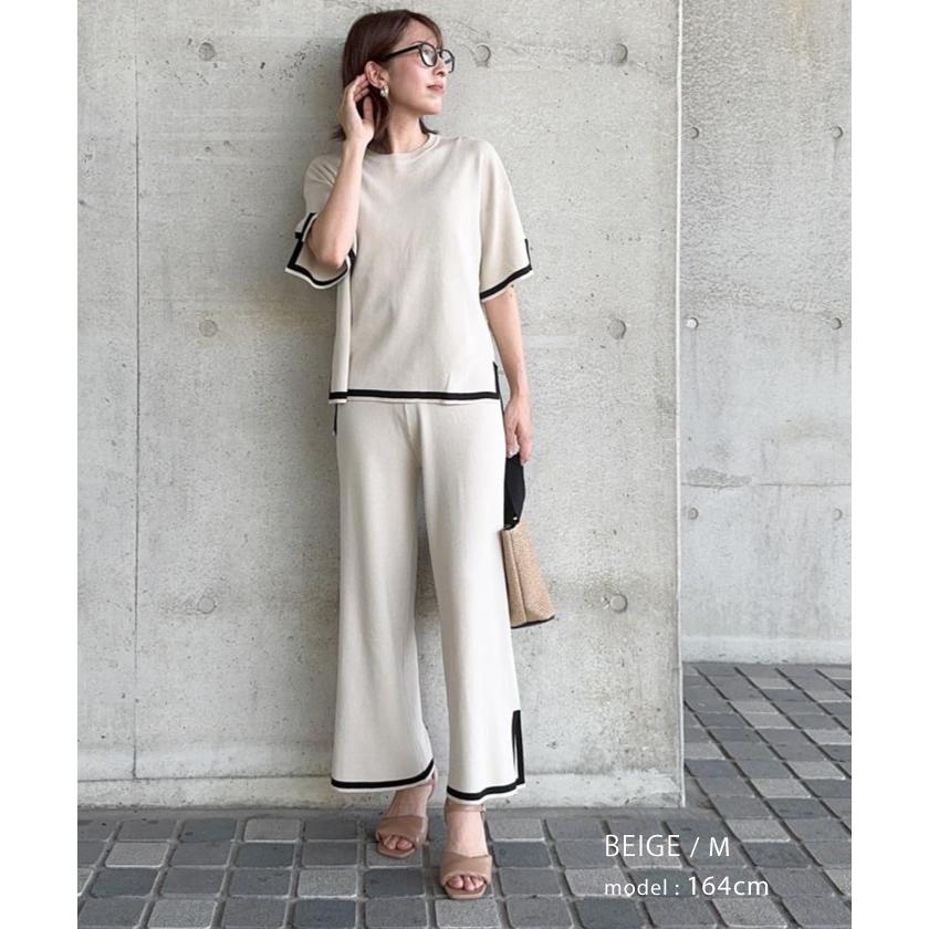 aquagarage（アクアガレージ） バイカラーサマーニットセットアップ 春