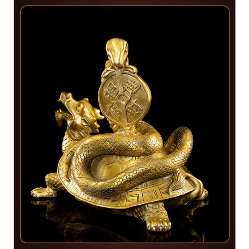 玄武 神獣 風水 置物 オブジェ 金運 財運 守護 開運 四神獣 龍 亀 竜