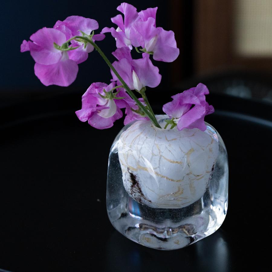 HenryDean ヘンリーディーン V.Cube キューブ モッカイト ガラス花瓶