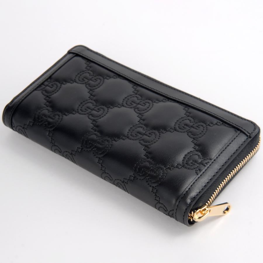 GUCCI（グッチ） 長財布 レディース ブラック 723784 UM8IG 1000 GG