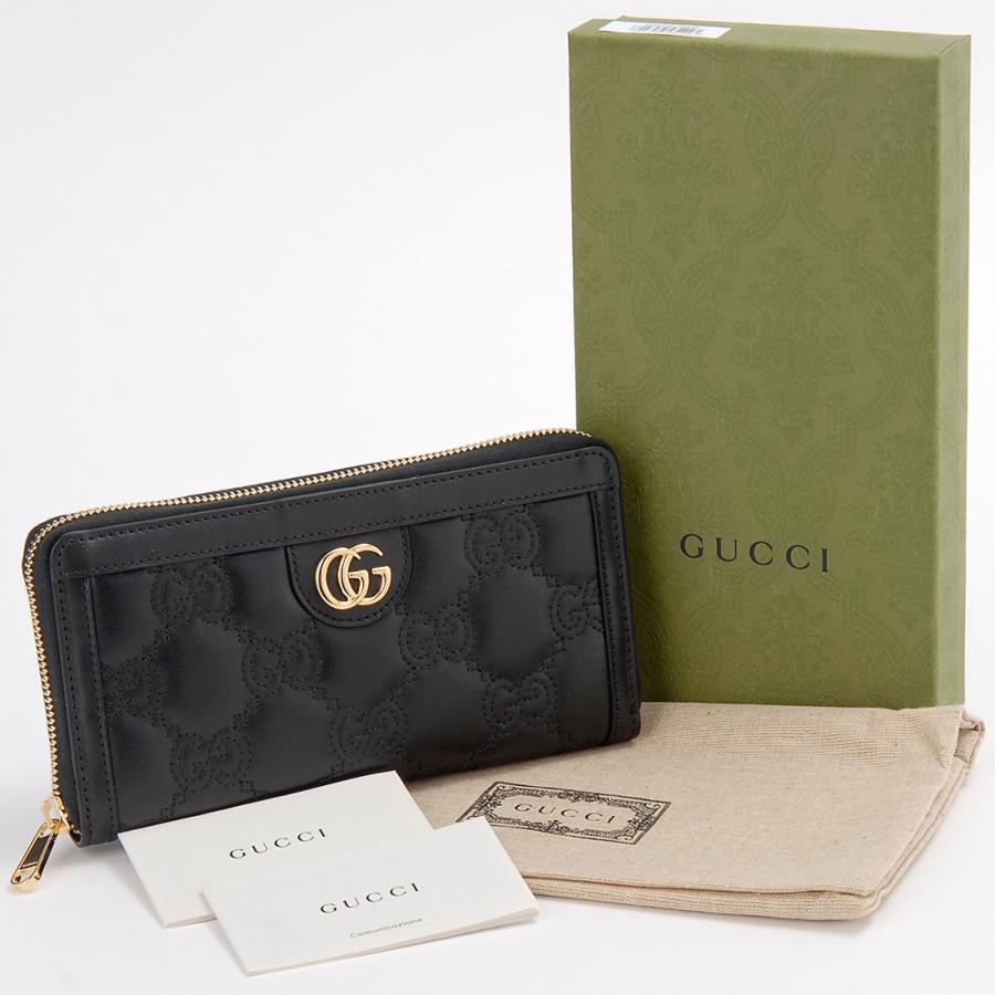 GUCCI（グッチ） 長財布 レディース ブラック 723784 UM8IG 1000 GG