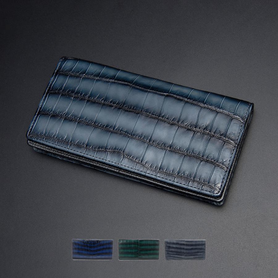 爆買WEEKセール RODANIA ロダニア グラデーション クロコダイル 長札