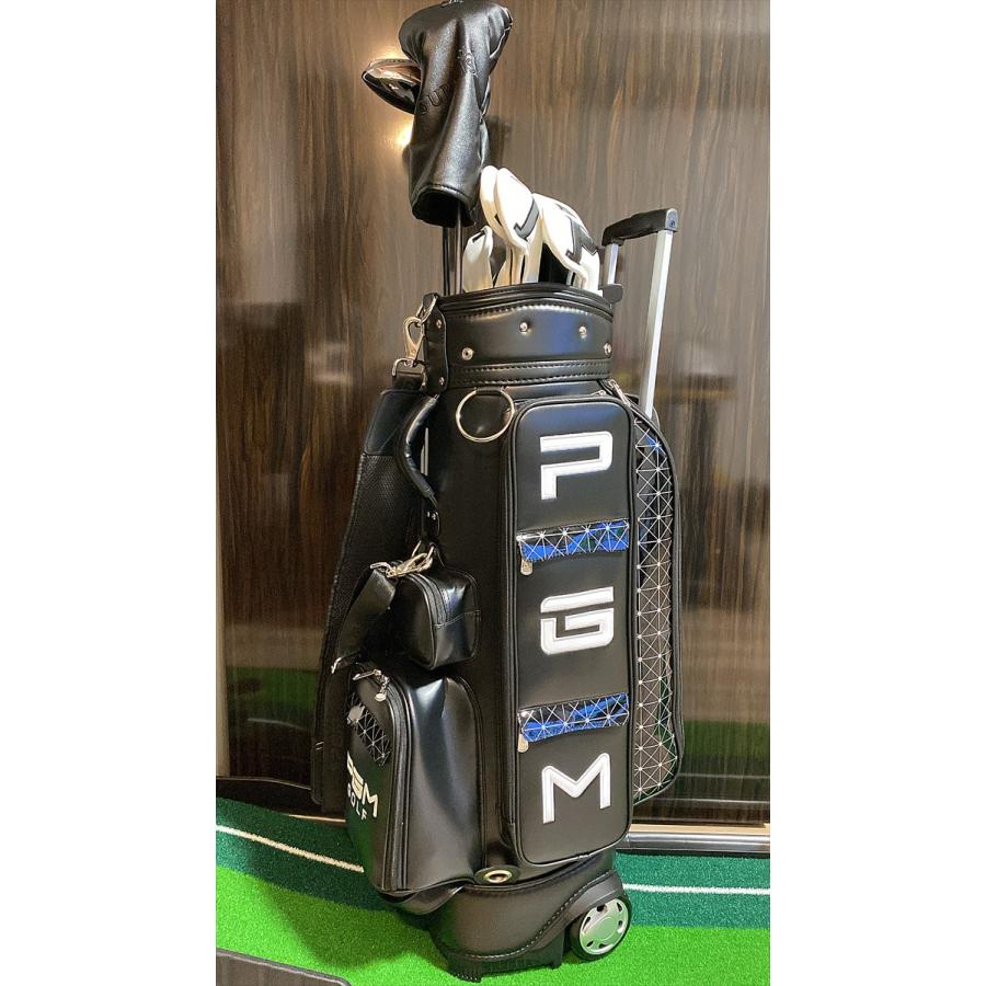 キャディバッグ PGM ゴルフバッグ メンズ レディース キャスター付き
