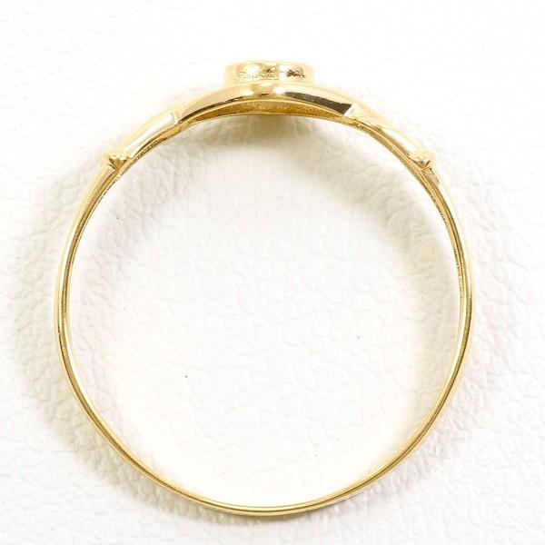 リング K18 18金 YG イエローゴールド 指輪 11号 ダイヤ 総重量約0.9g