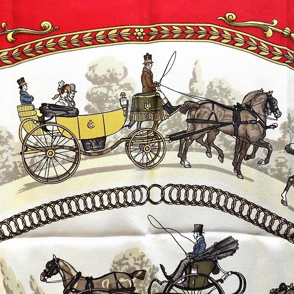 HERMES（エルメス） カレ90 ロンシャンへの散歩 la promenade de