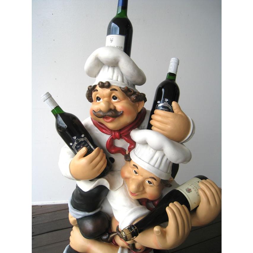 ワインラック ワインホルダー シェフ コックさん 店舗 おもしろい