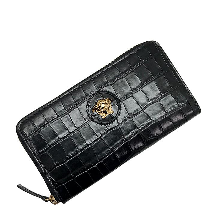 VERSACE（ヴェルサーチェ） 長財布 ブランド ベルサーチ クロコ型押し