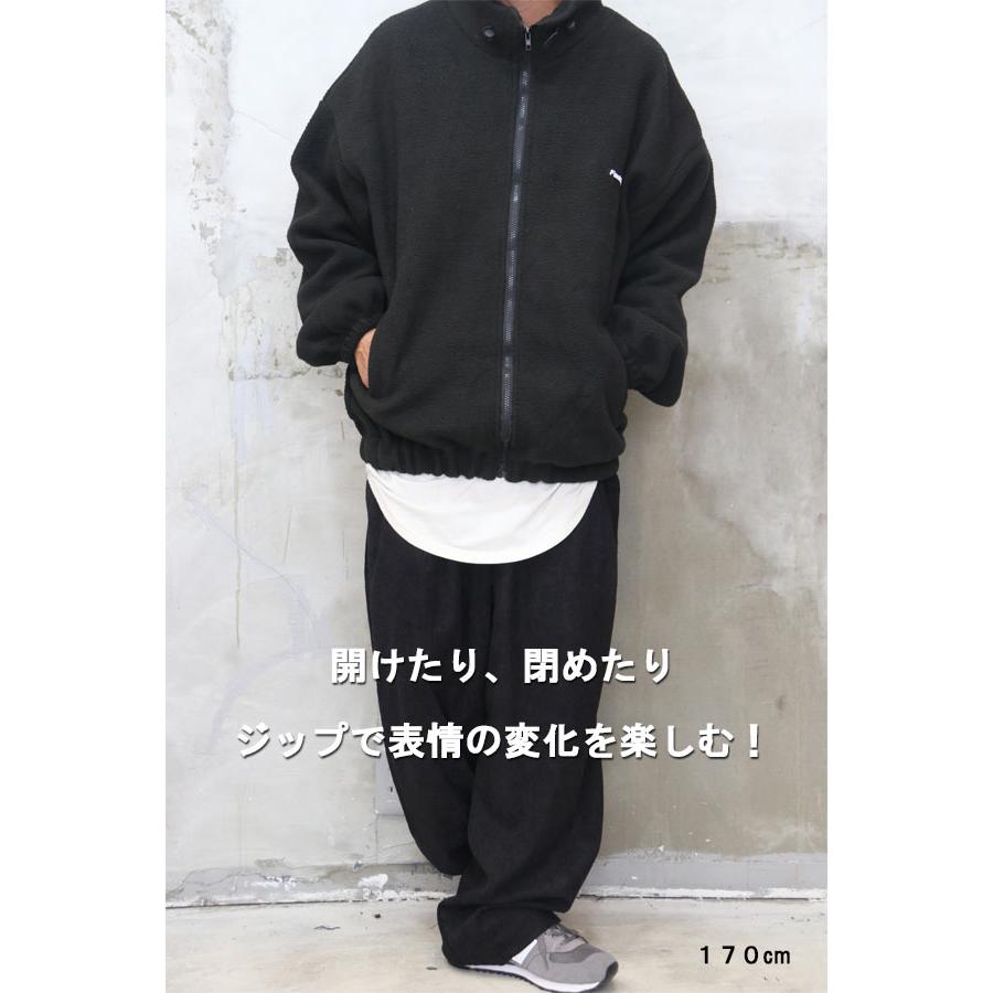 ジップアップフリースジャケット メンズ ジップアップジャケット